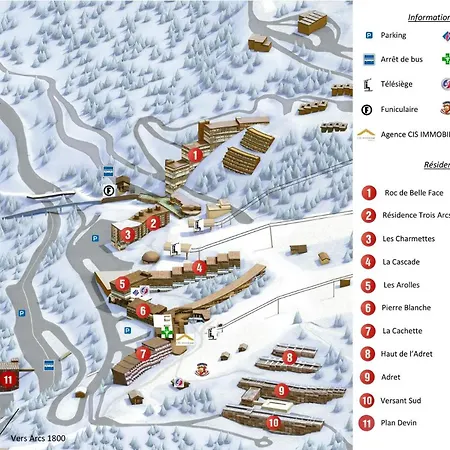 Résidence Cascade - Grand 4 Personnes à Arc 1600 Aux Pieds Et Proche Des Commerces Mae-2119 Apartamento Les Arcs (Savoie)